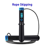 CE Approved Smart Calorie Jump Counter Skipping Rope Adjustable Cordless Jump Rope(Blue)