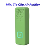 CE ROHS FCC Approved Personal Rechargeable Negative Ion Generator Portable Wearable Air Purifier (Green)