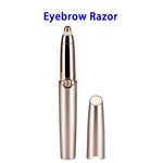 New Product Battery Powered Womens Painless Eyebrow Hair Remover Trimmer(Rose gold)