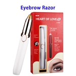 New Arrival Battery Powered Womens Painless Eyebrow Hair Remover Trimmer(White)