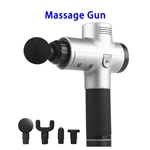 20 Speeds Sport Machine Handheld Vibration Deep Tissue Muscle Massage Gun (Silver)