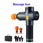 30 Speeds LED Display Handheld Vibration Percussion Deep Tissue Muscle Massage Gun (Carbon fiber)