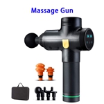 30 Speeds LED Display Handheld Vibration Percussion Deep Tissue Muscle Massage Gun (Leather)