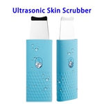 Skin Care Pore Cleanser Face Spatula Ultrasonic Skin Scrubber (Blue)