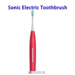 2020 New Product 5 Modes IP67 Waterproof Automatic Toothbrush with Staclean Dupont Grade Bristles(Red)