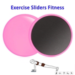Portable Home Gym Workout Exercise Gliding Discs Fitness Core Sliders(Pink)