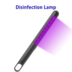 New Arrival 2000mAh Rechargeable UVC Lamp ABS Ultraviolet Disinfection Light (Black)