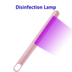 New Arrival 2000mAh Rechargeable UVC Lamp ABS Ultraviolet Disinfection Light (Pink)