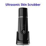 New Arrival Professional Face Cleanser Wireless Charging Facial Ultrasonic Skin Scrubber(Black)