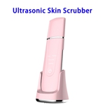 New Arrival Professional Face Cleanser Wireless Charging Facial Ultrasonic Skin Scrubber(Pink)