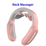 Neck Massage Neck Massager Cordless with Heat Smart Portable Electric Neck Massager 6 Modes & 30 Intensity Shiatsu Relax Massage(Pink)