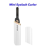 Mini Portable Pen Style Beauty Device Make Up Tool Custom Hot Electric Heated Eyelash Eye Lash Curler(white)