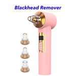 3 Heads Face Pore Cleaner Vacuum Electric Blackhead Remover Vacuum(Pink)