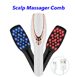 New Arrival Hair Brush Electric Heat Scalp Hair Massager Comb