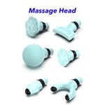 Deep Tissue Percussion Massage Heads 6 Different Muscle Massager Heads (Blue)