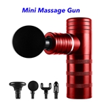 Super Small Quiet Portable Percussion Deep Tissue Pocket Massager Mini Massage Gun (Red)