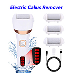 Patent USB Rechargeable 2 Gears Electric Foot File Callus Remover With 3 Grinding Heads