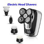 5 in 1 5 Shaver Heads LED Beard Trimmer Razor Hair Trimmer Electric Shavers(Silver)