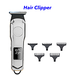 2021 New Arrivals CE FCC ROHS MSDS Approved LCD Display Hair Clippers(Gray)