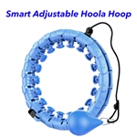 2 in 1 Fitness Weight Loss Hoola Hoop Relif 24 Knots Abdomen Smart Hoola Hoop(Blue)