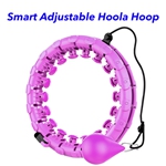 2 in 1 Fitness Weight Loss Hoola Hoop Relif 24 Knots Abdomen Smart Hoola Hoop(Purple)