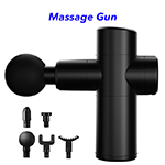 30 Speeds Upgraded Mini LCD Touch Screen Deep Tissue Pocket Handheld Fascia Massage Gun(Black)