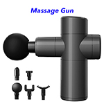 30 Speeds Upgraded Mini LCD Touch Screen Deep Tissue Pocket Handheld Fascia Massage Gun(Gray)