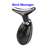 3 Modes Neck Massage Cordless Intelligent With Heat Smart Portable Electric Neck Massager (Black)
