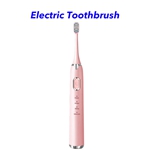 2021 Waterproof Wireless Rechargeable Teeth Whitening Sonic Electric Toothbrush (pink)