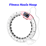 Smart Weighted Hoola Fitness Hoops With HD Display(white)