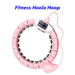 Smart Weighted Hoola Fitness Hoops With HD Display(pink)