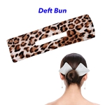 Magic Hair Styling Hair Braiding Tool French Twist-Hairstyle Clip Hair Bun Maker(big leopard color)