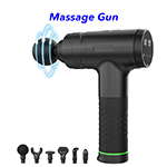 30 Speed Cordless Handheld Deep Tissue Percussion Muscle Massage Gun(Black)