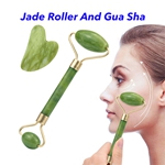 Natural Skin Massage Tool Facial Massage Jade Roller Gua Sha Set