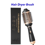 5 in 1 Professional Hot Air Round Head Brush Styler Multifunctional Hair Blow Dryer Brush(Gold)