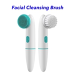 Electric Sonic Silicone Facial Cleansing Brush Promotional Oem Facial Clean Brush(Green)