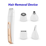 4 in 1 Cordless Hair Remover Portable Trimmer Rechargeable for Lady Hair Shaving