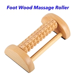 Relax and Relieve Plantar Fasciitis Acupressure Foot Massager Heel Arch Pain Stress Relief Tool Dual Wooden Foot Massage Roller (B)