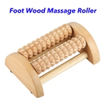 Relax and Relieve Plantar Fasciitis Acupressure Foot Massager Heel Arch Pain Stress Relief Tool Dual Wooden Foot Massage Roller (C)