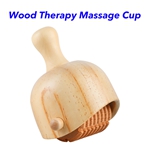 Anti-Cellulite Therapy Massage Tools Wooden Handheld Massage Tool Wood Guasha Cupping Cups With Beads