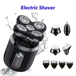 5D Electric Razor Waterproof Shave Machine USB Electric Trimmer Electric Shaver Multifunctional Heads Shavers for Men