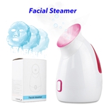 New Nano Ionic Face Steamer Milk Fruit Vegetable Essential Oil Can Be Use Steamer SPA Face Humidifier Sprayer(Red)