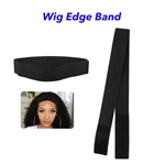 Headband Holder for Lace Wigs Adjustable Wig Band Tightening Elastic Band Wig Accessories(black)