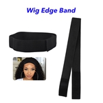 Headband Holder for Lace Wigs Adjustable Wig Band Tightening Elastic Band Wig Accessories(black)
