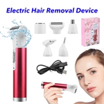 5 in 1 Portable Cordless Legs Armpit Face Hair Removal Razor Electric Hair Removal