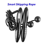 Smart Calorie Jump Counter Skipping Rope Cordless Jump Rope for Indoor Outdoor (Black)