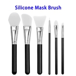 6pcs Portable Facial Silicone Mask Brush Set (White)