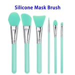 6pcs Portable Facial Silicone Mask Brush Set (Green)