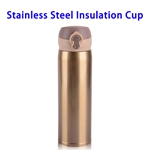 500ML Metal Stainless Steel Sports Water Bottle (Gold)