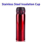 500ML Metal Stainless Steel Sports Water Bottle (Red)